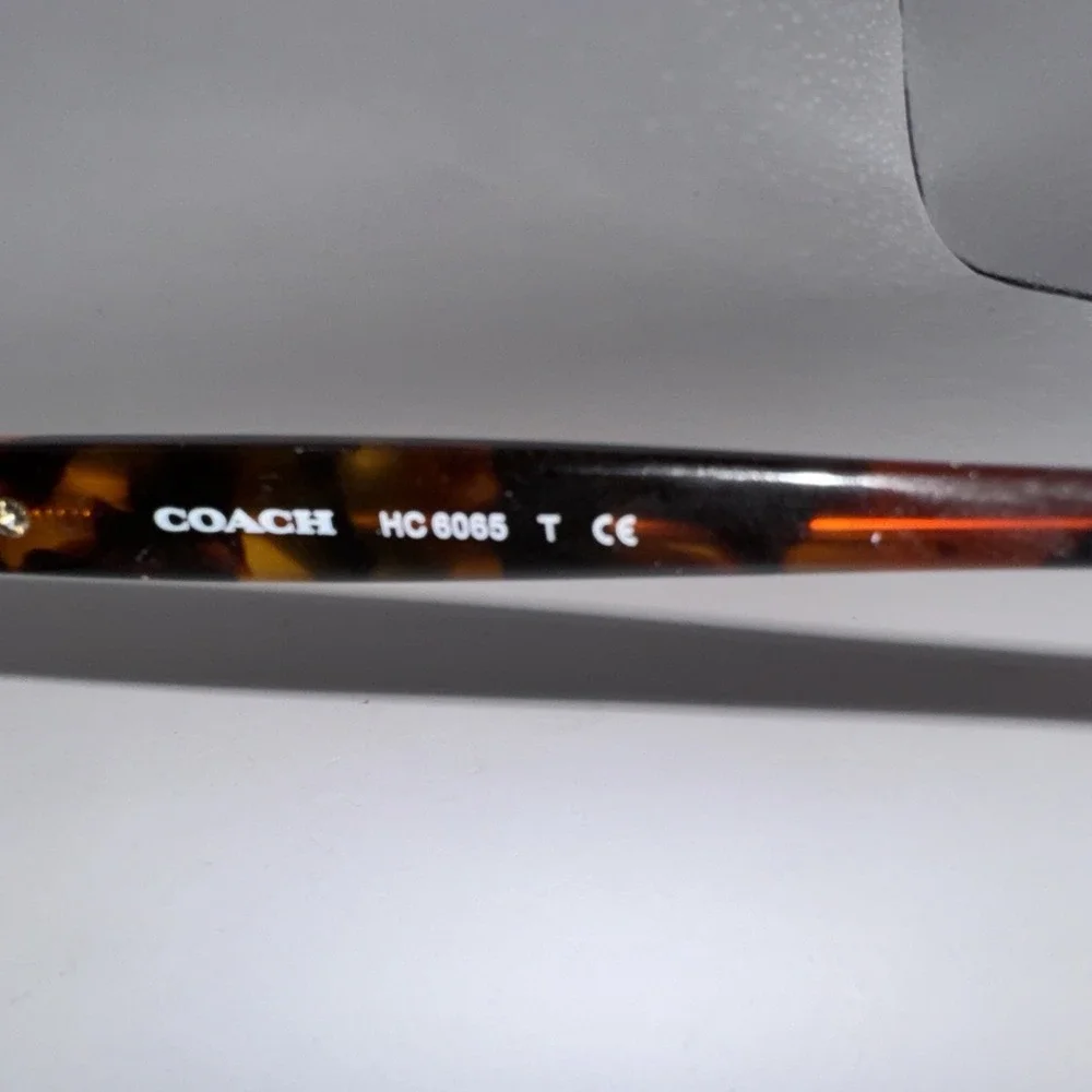 Coach Eyeglasses Frames HC6065 5287‎ Confetti Light Brown Gold 51-17-135 19178